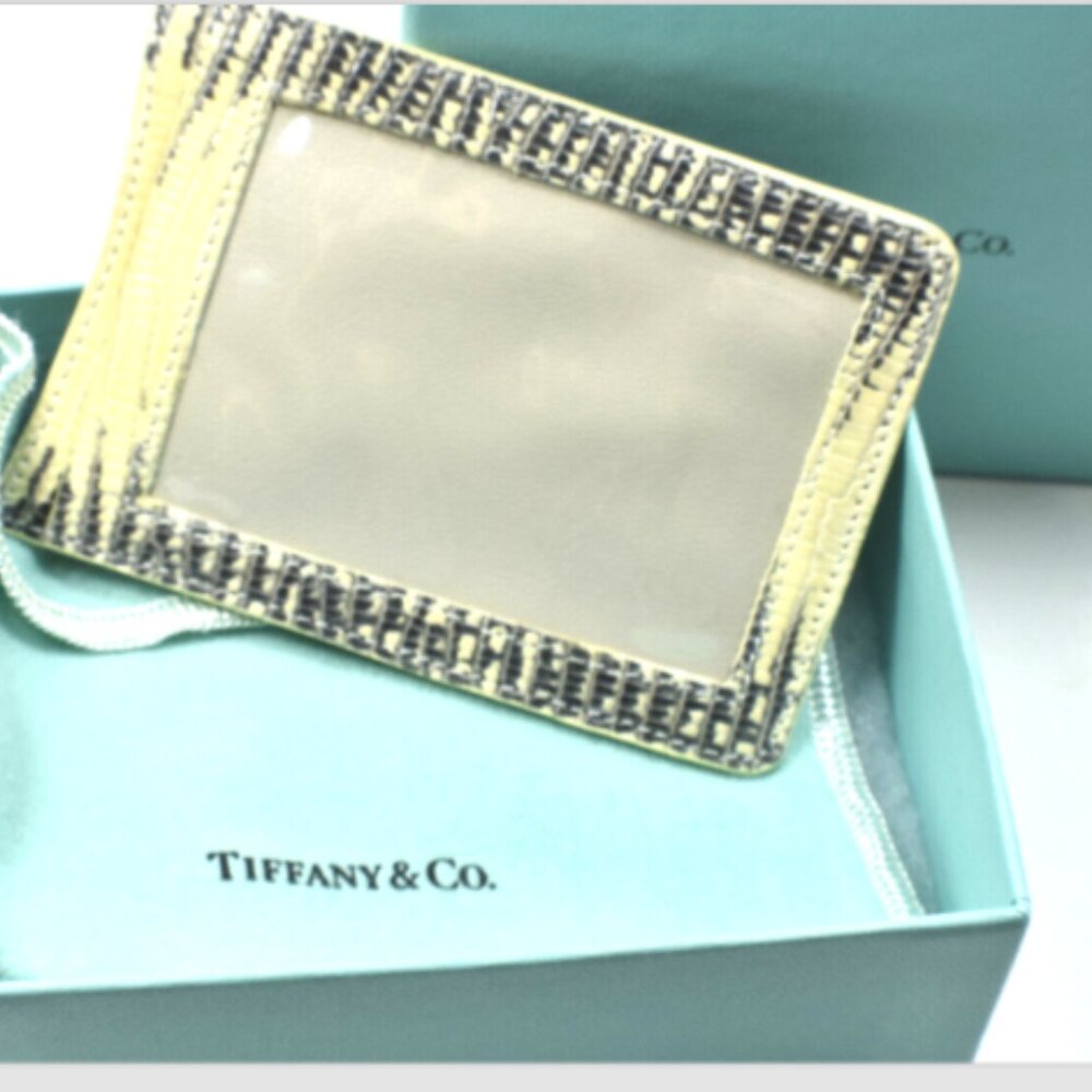 NEW! Tiffany & Co Exotic Skin Leather I.D. & Belt Money Wallet